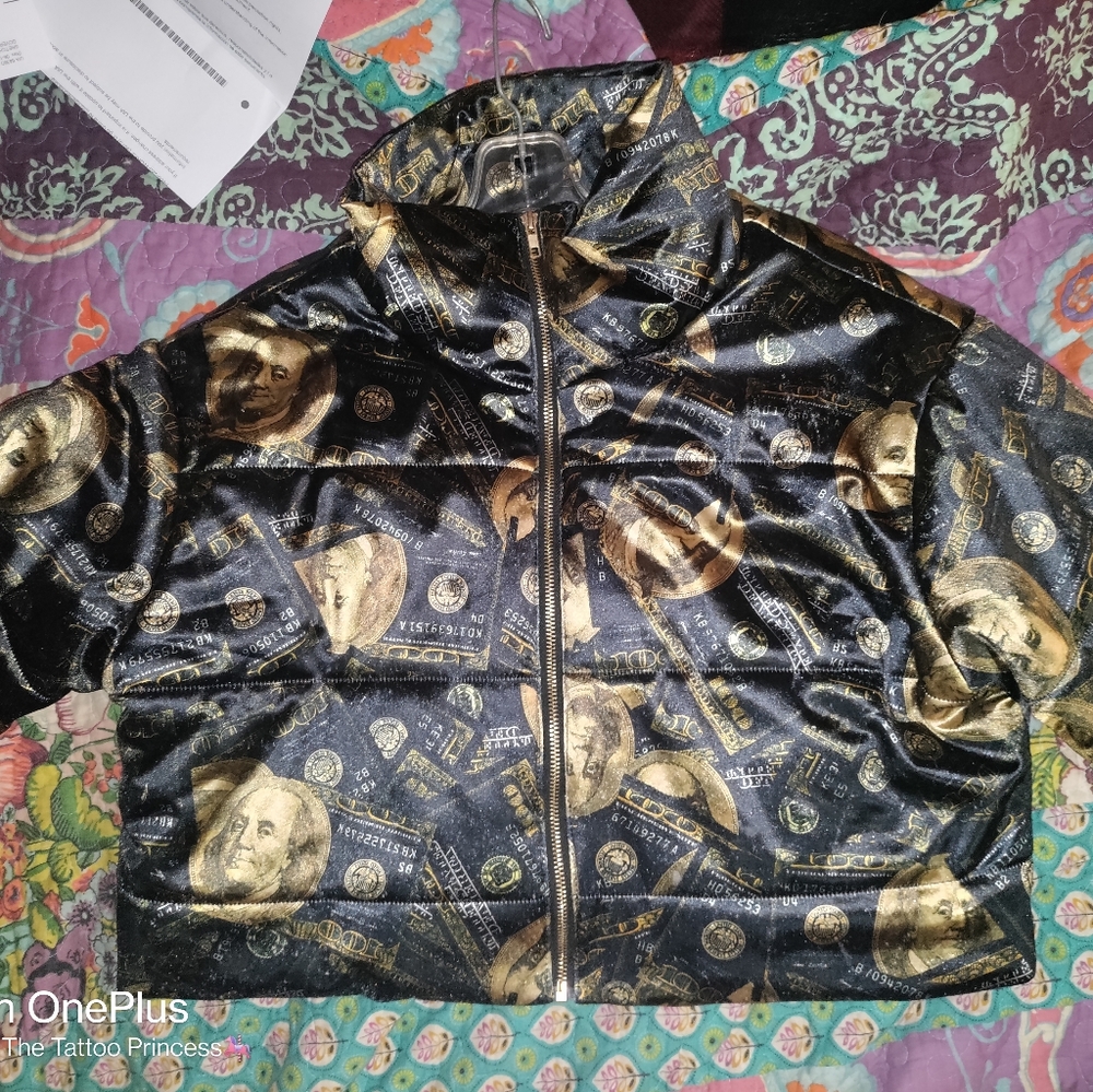 Money covered  jacket